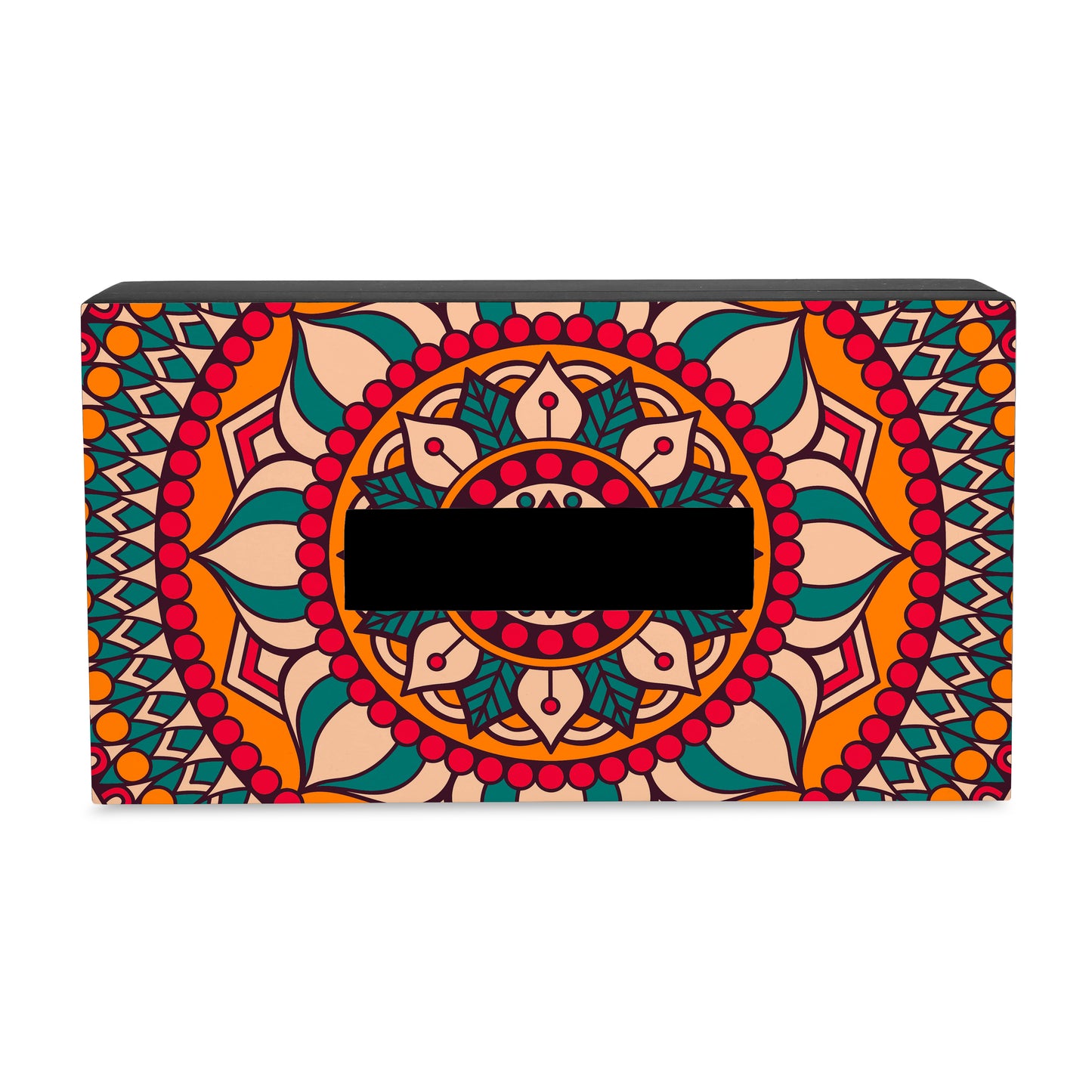 Red Mandala Tissue Box