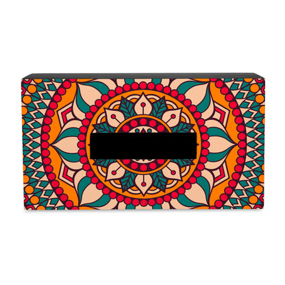 Red Mandala Tissue Box