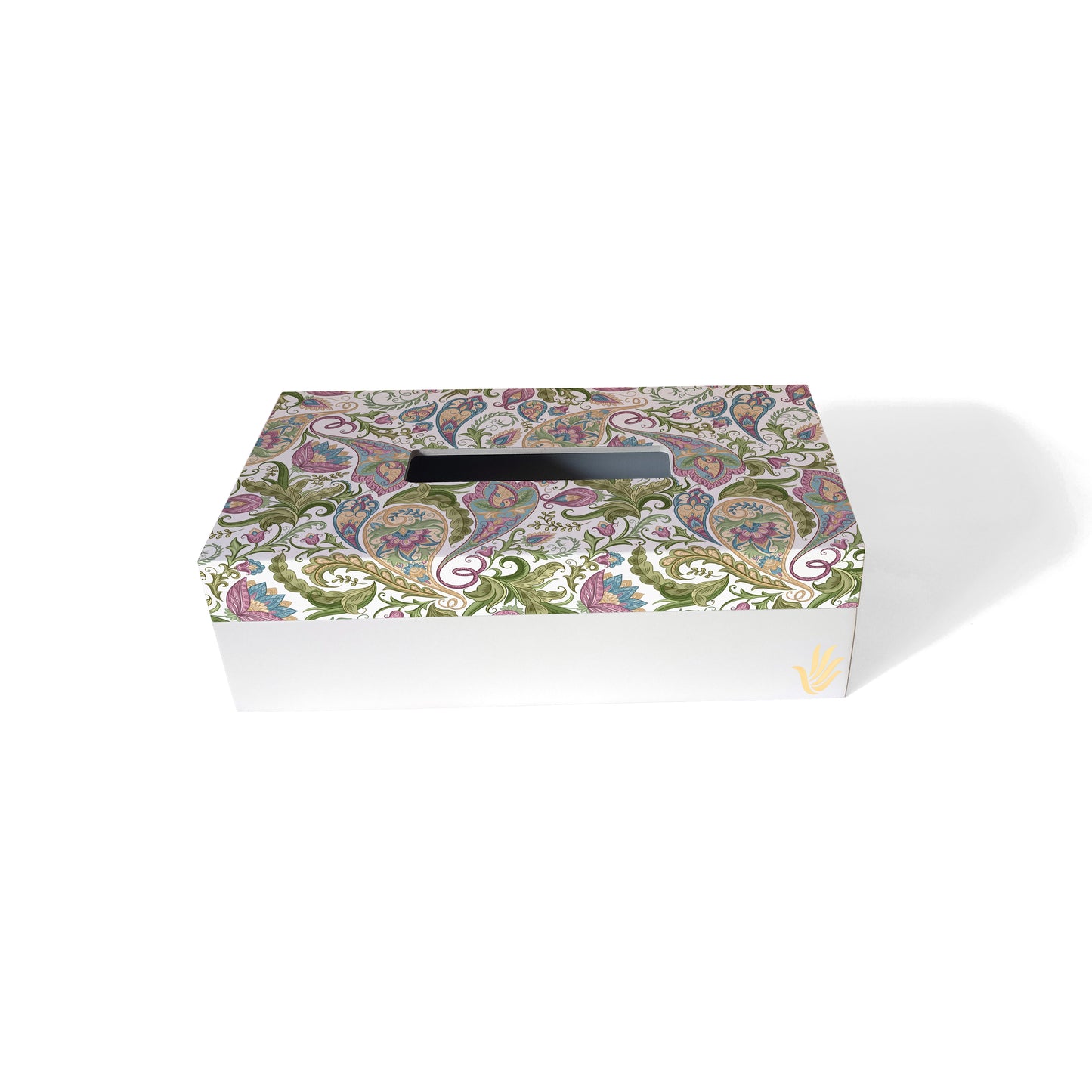 Sameera White Tissue Box