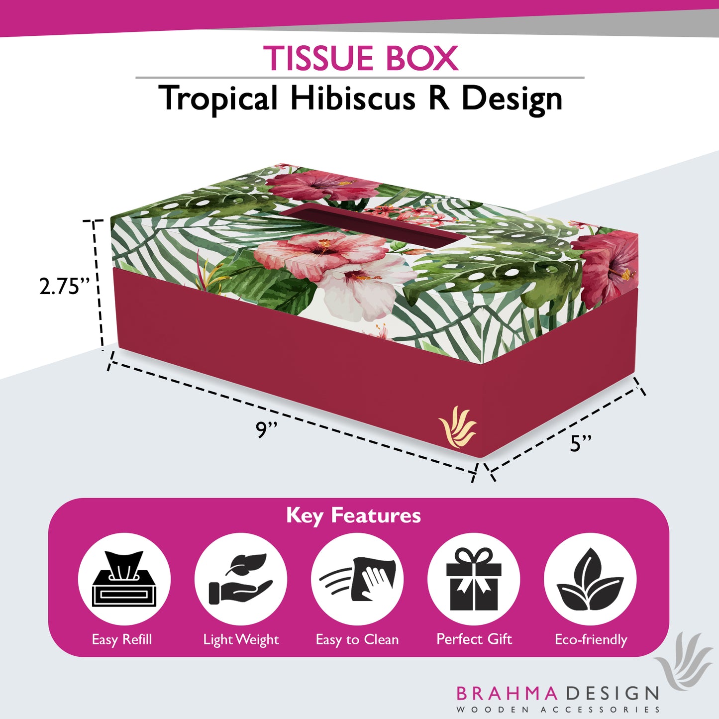 TropHibiscus Tissue Box