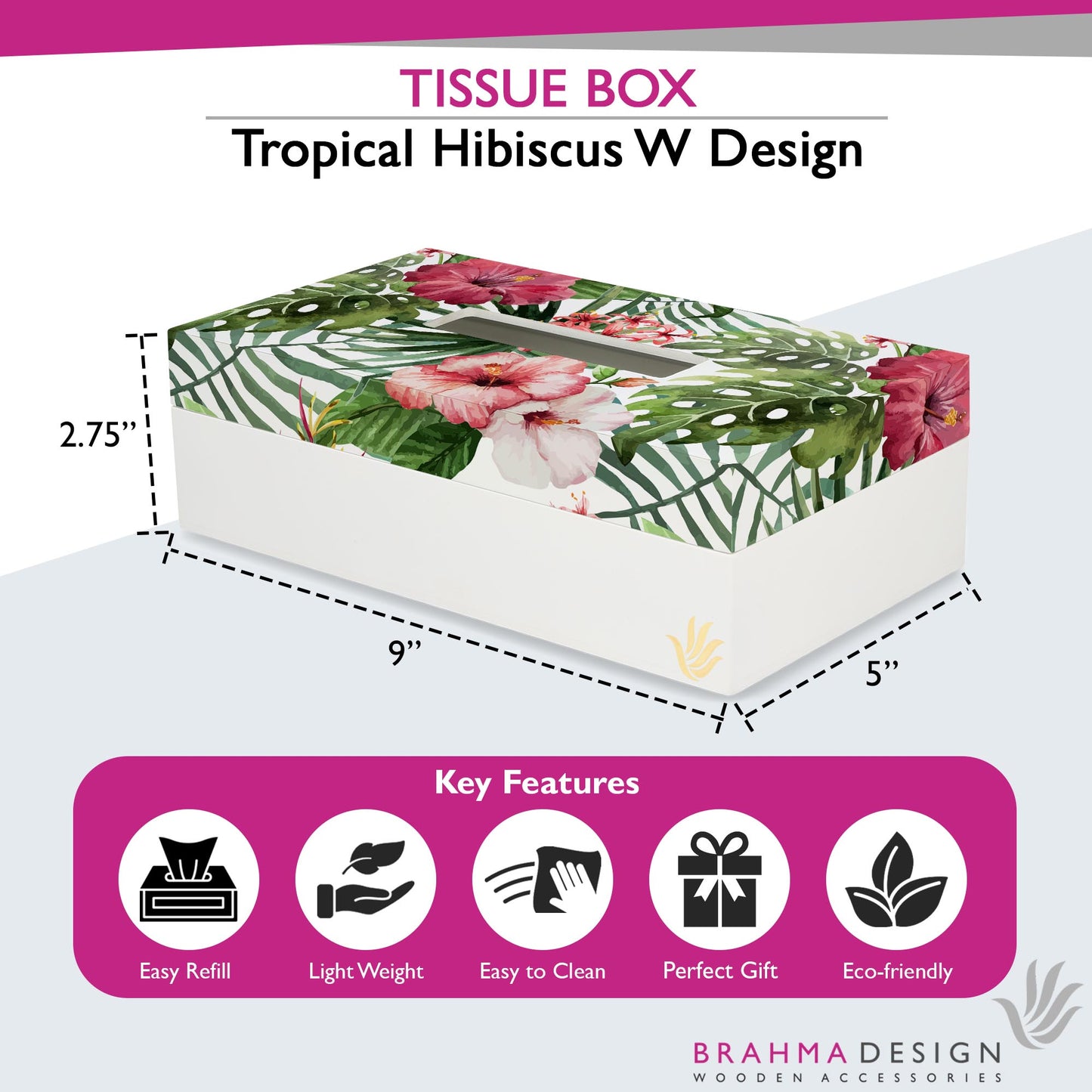 TropHibiscus Tissue Box