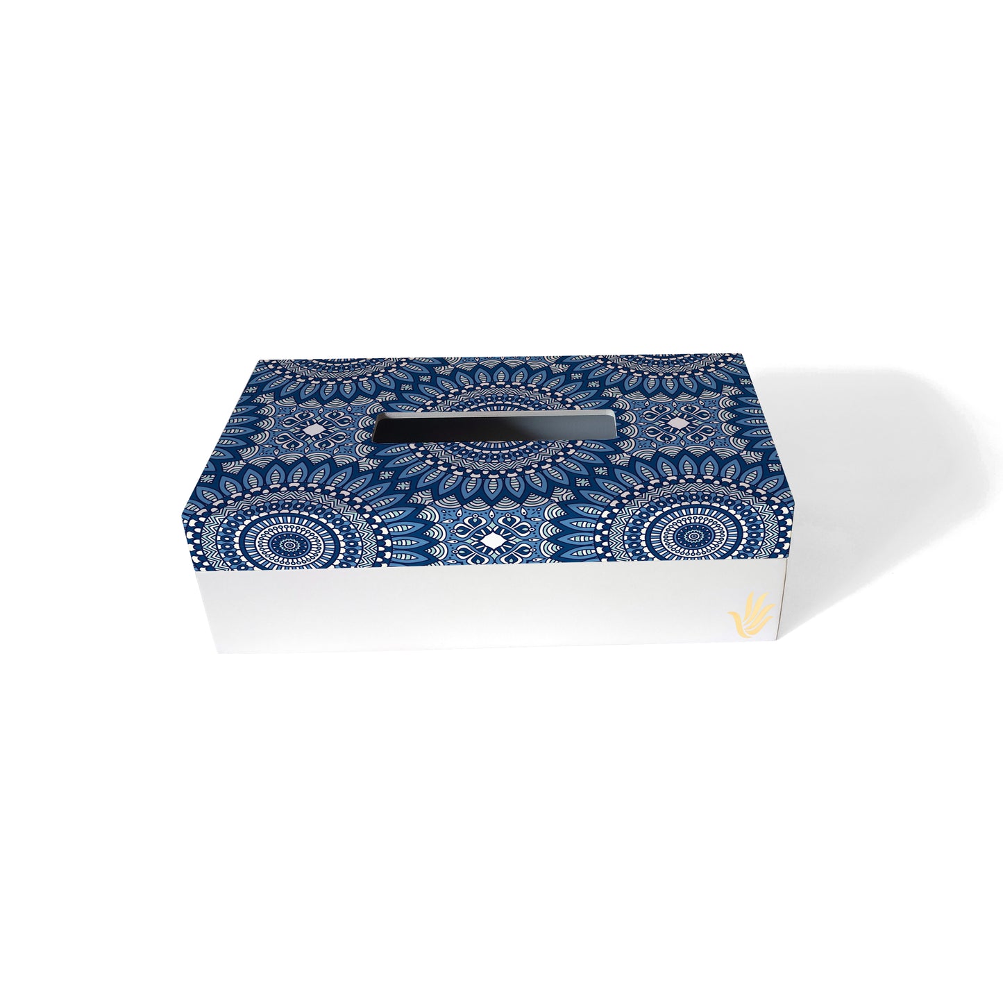 BlueMandala2 Tissue Box