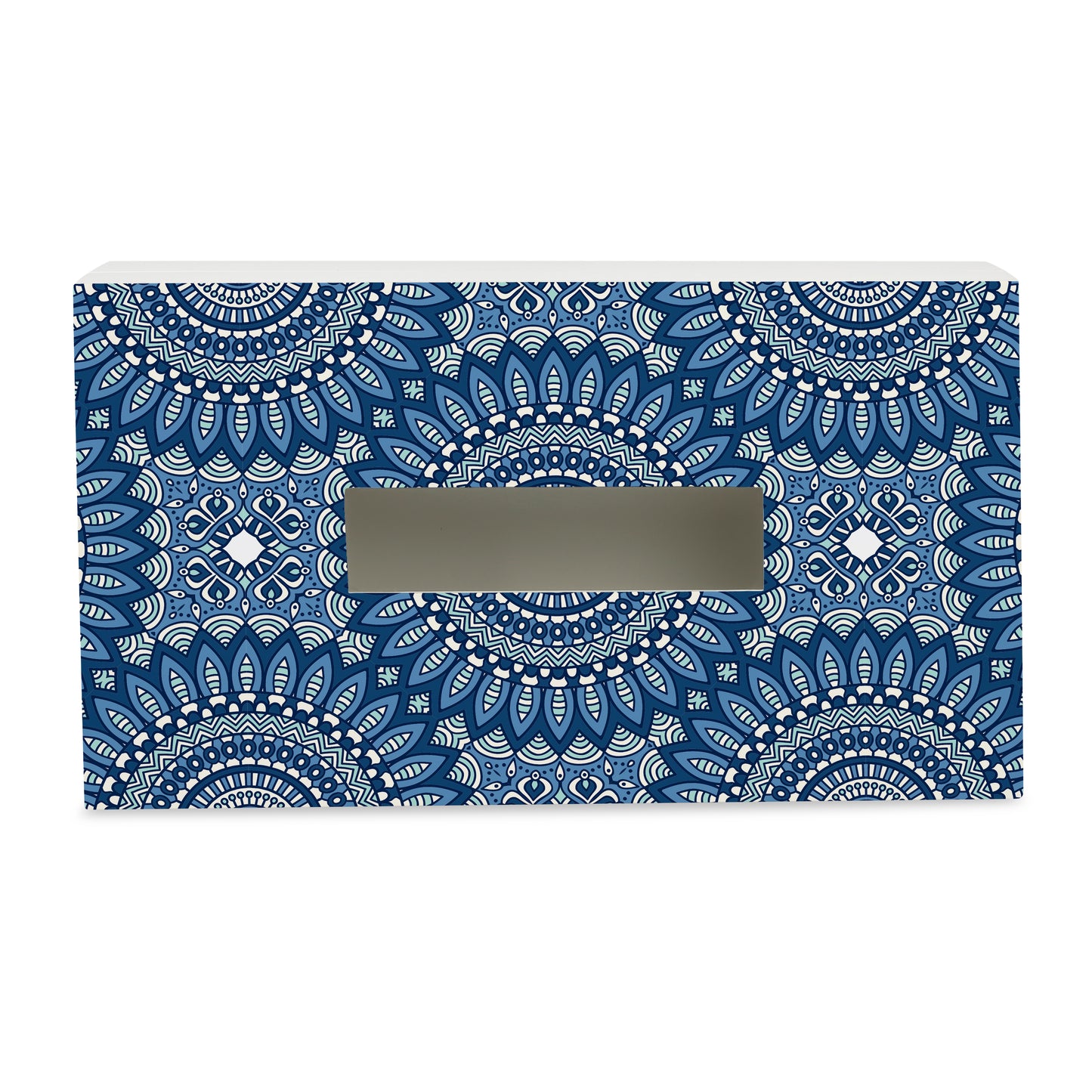 BlueMandala2 Tissue Box