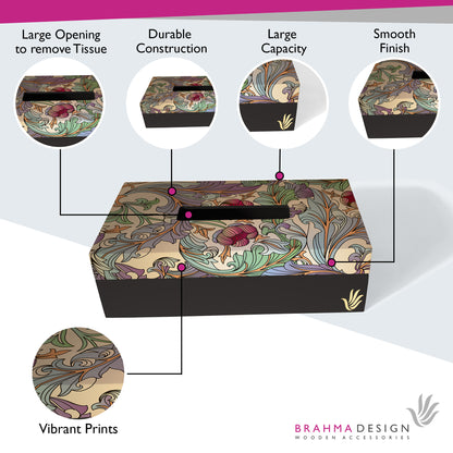 Ornate Flr Tissue Box