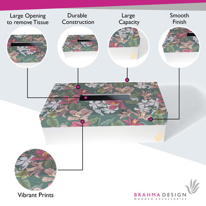 Vntg Jasmine Tissue Box