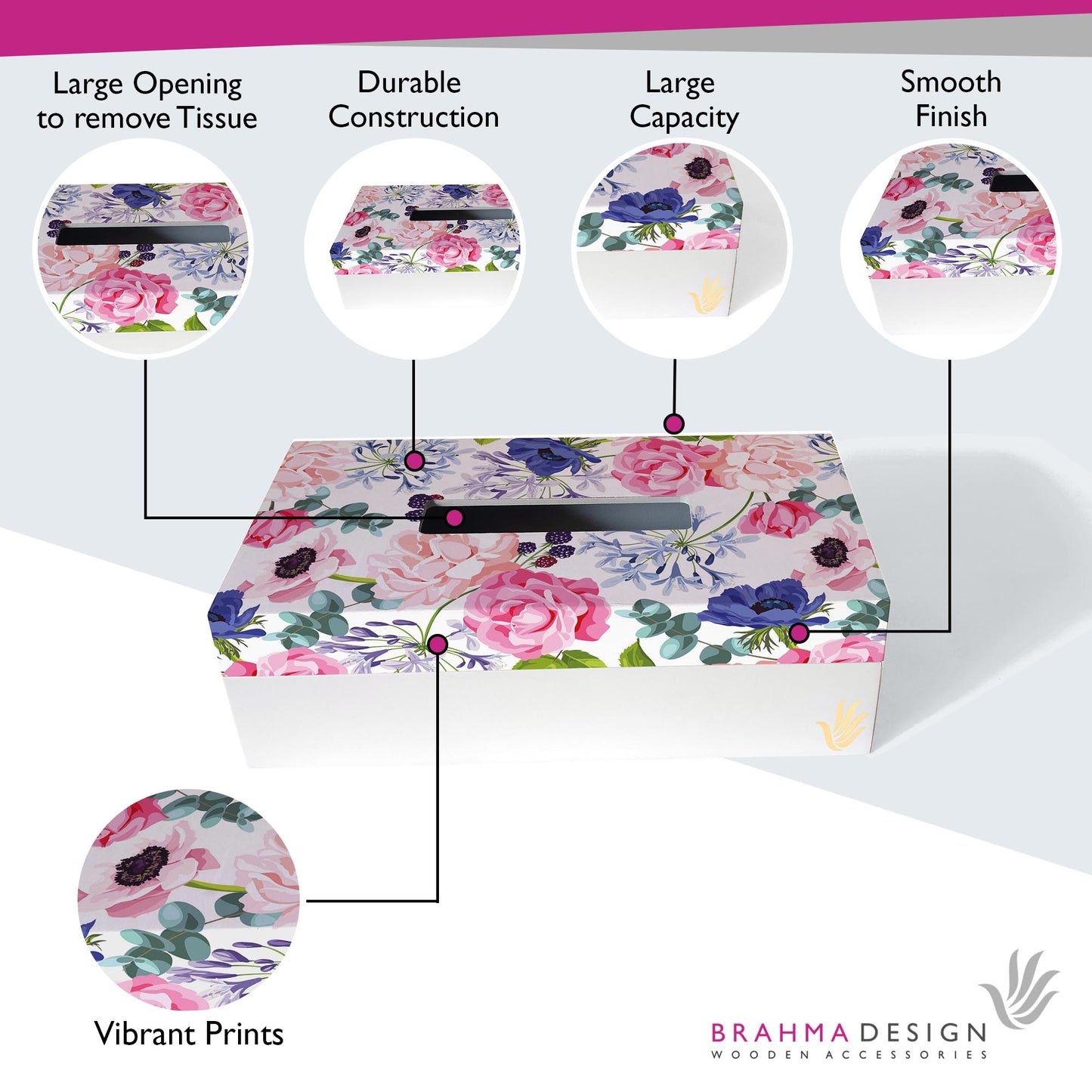 Roses Etc Tissue Box