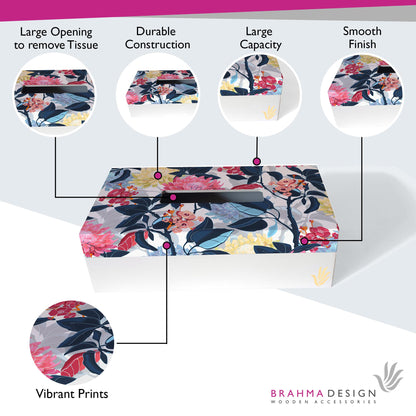 Mia Flr Tissue Box