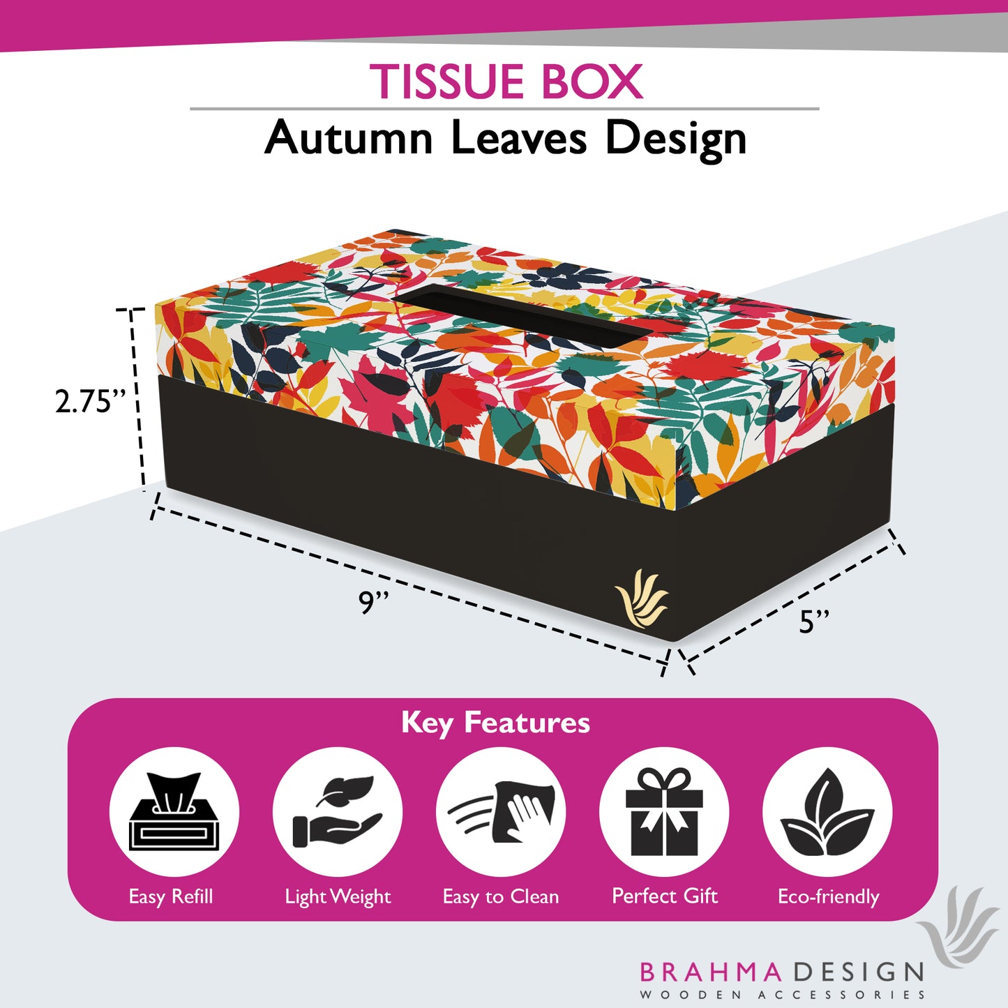 AutumnLeaves Tissue Box