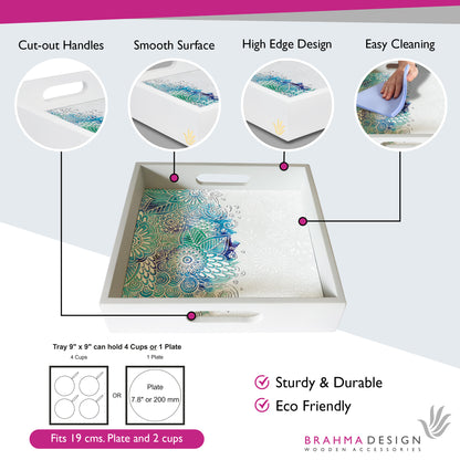 Abstract Flr Sq Tray