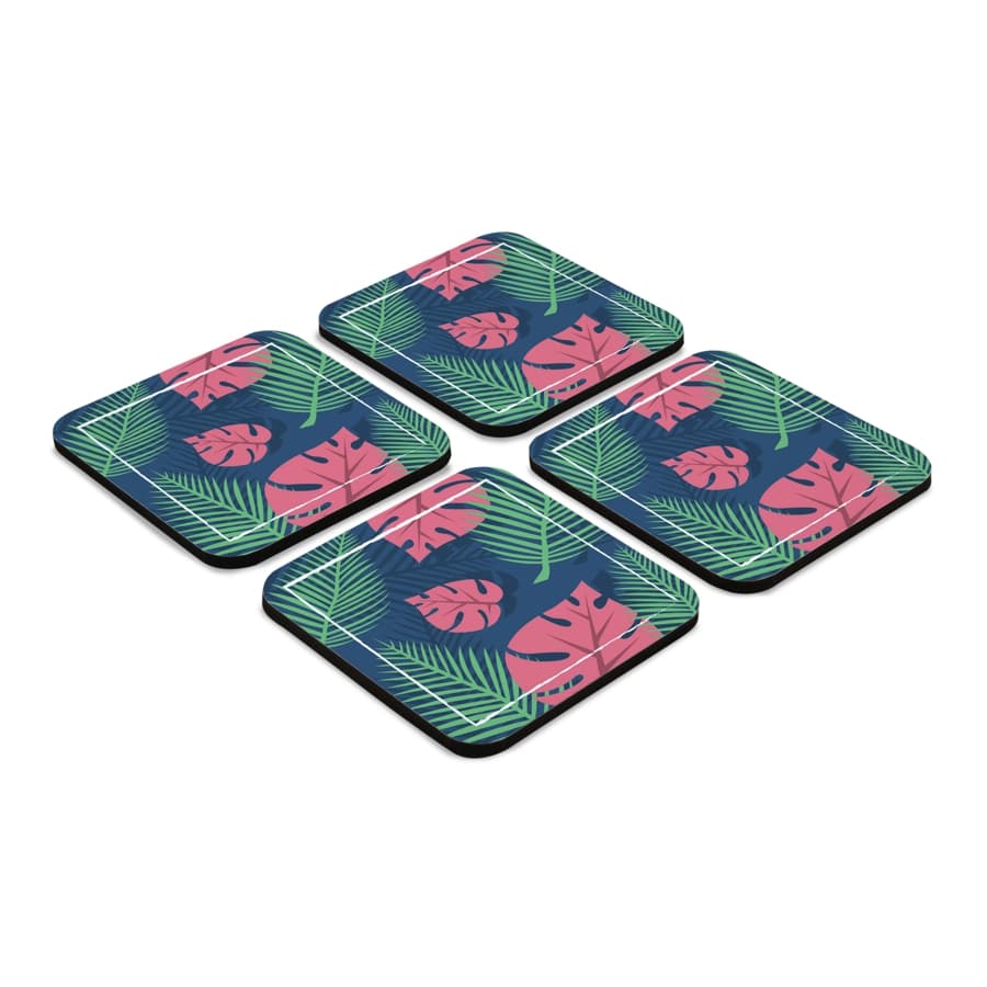 Palms 4 piece Coaster Set 3.75" x 3.75"