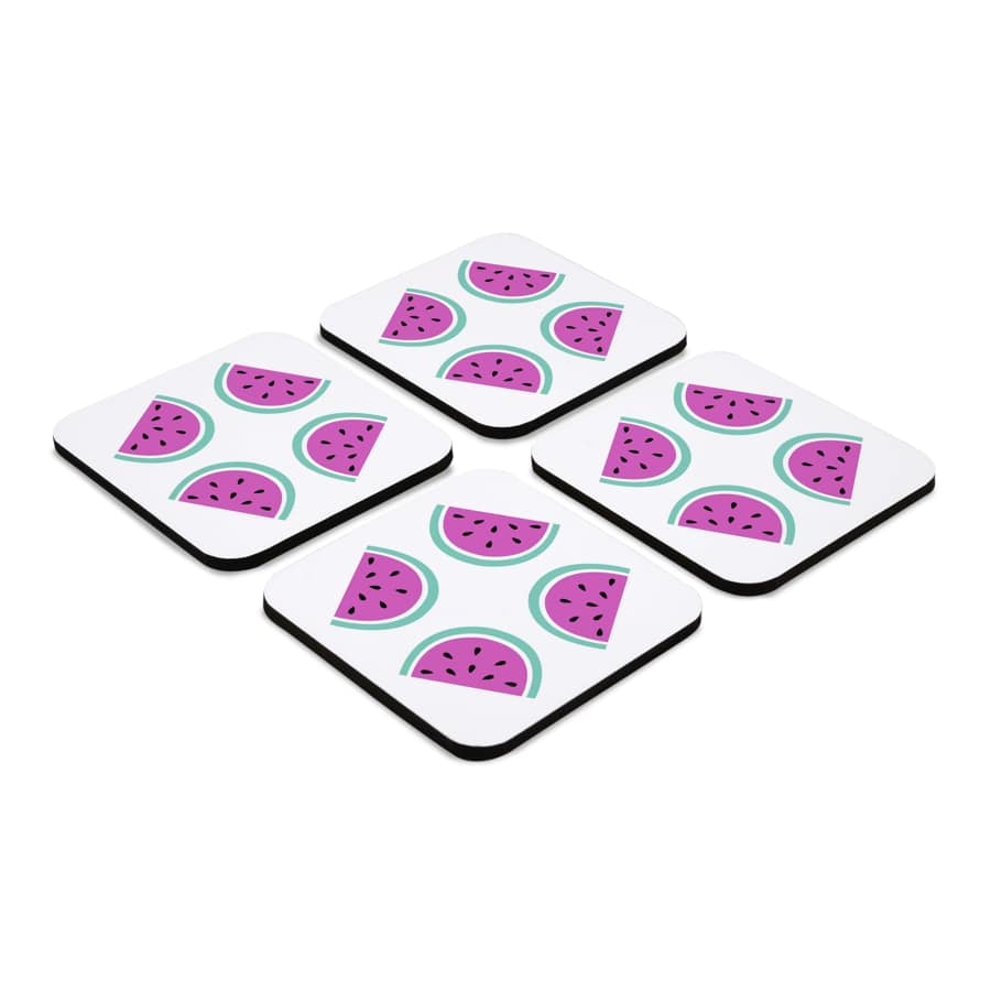 Watermelon 4 piece Coaster Set 3.75" x 3.75"