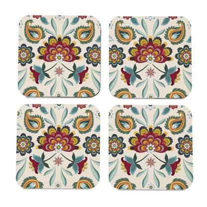 Aradhana 4 piece Coaster Set 3.75" x 3.75"