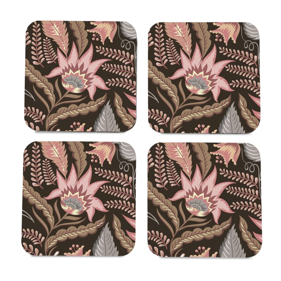 Sheila 4 piece Coaster Set 3.75" x 3.75"