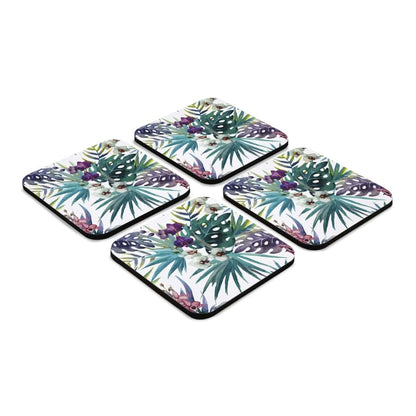 Tropical Palms 4 piece Coaster Set 3.75" x 3.75"