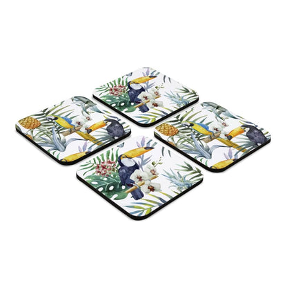 Toucan 4 piece Coaster Set 3.75" x 3.75"