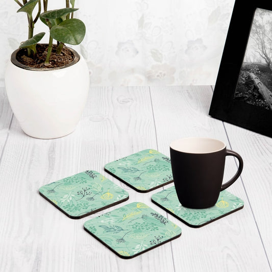 Herbs 4 piece Coaster Set 3.75" x 3.75"