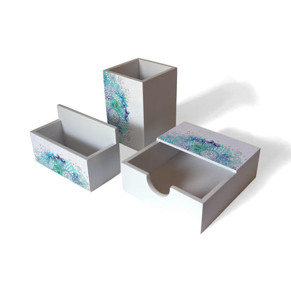 AbstractFlr 3 Piece Desk Organiser