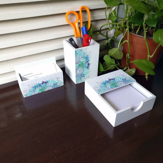AbstractFlr 3 Piece Desk Organiser