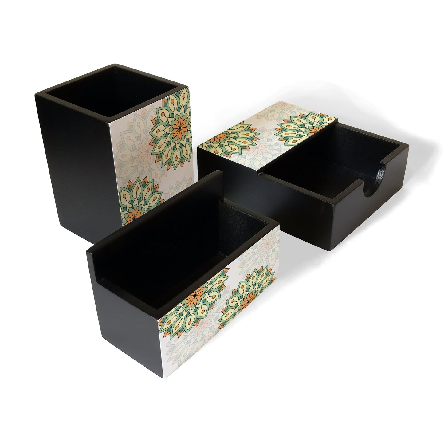 GreenMandala 3 Piece Desk Organiser