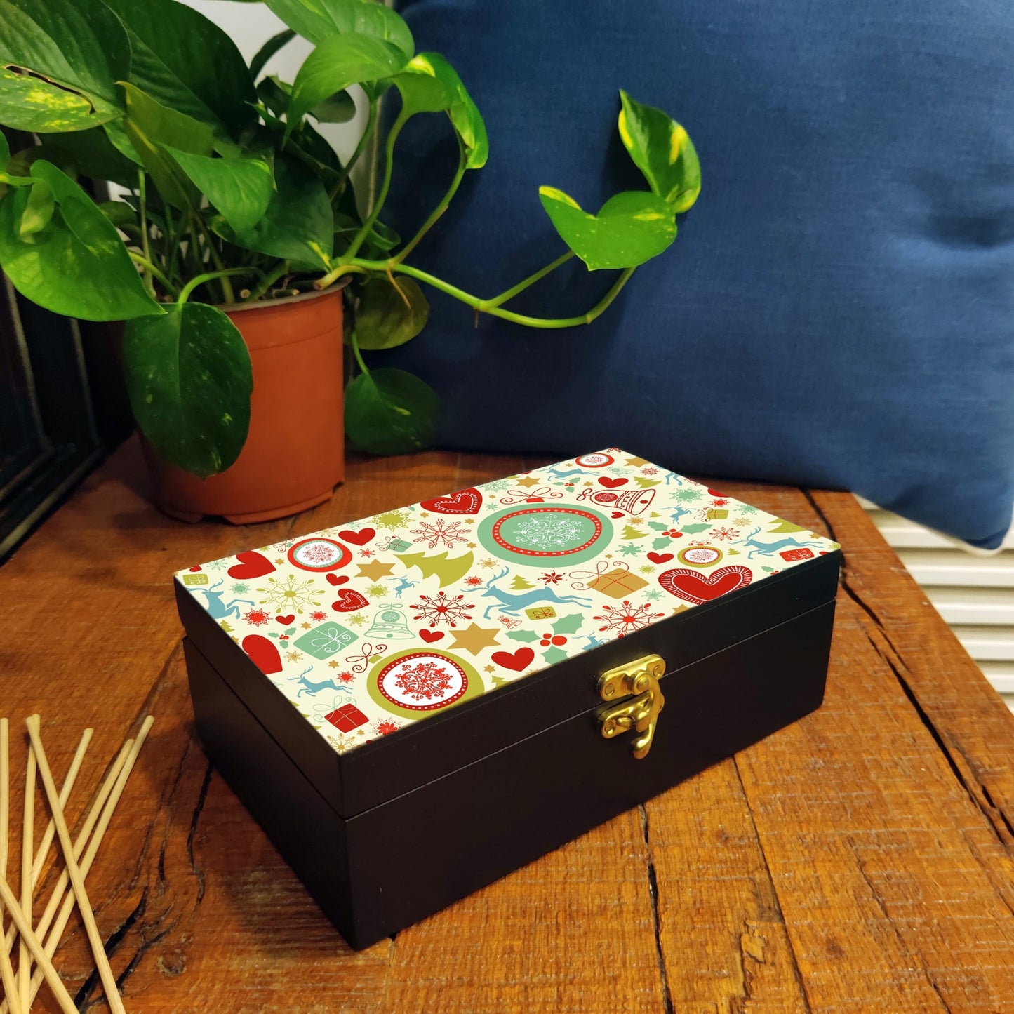 Xmas Allover3 Gift Box-M