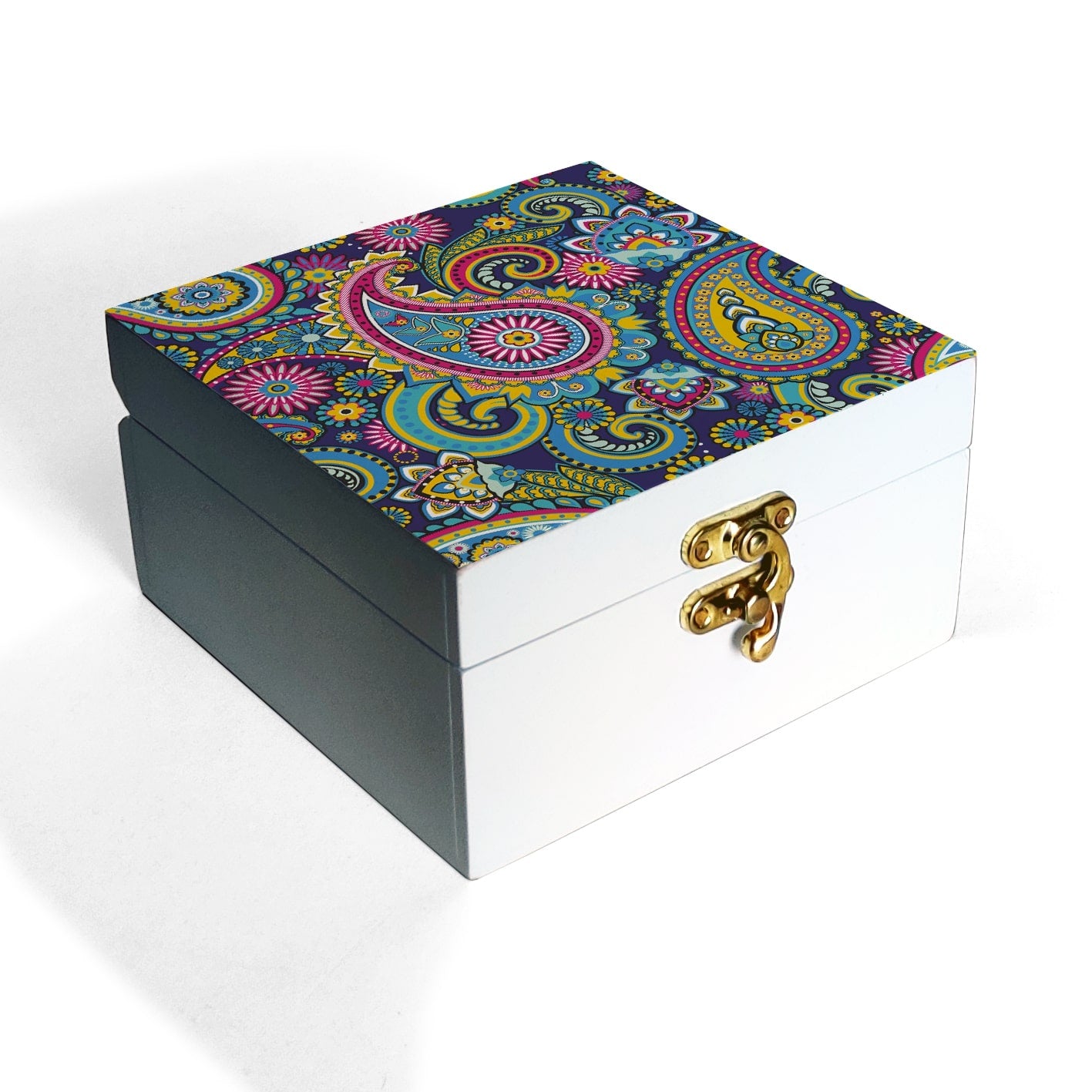 Blue Paisley Gift Box-S