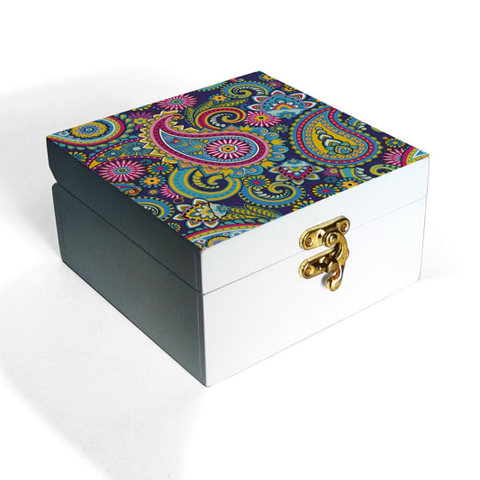 Blue Paisley Gift Box-S