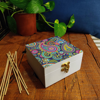 Blue Paisley Gift Box-S