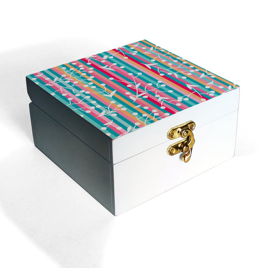 Flr Stripes Gift Box-S