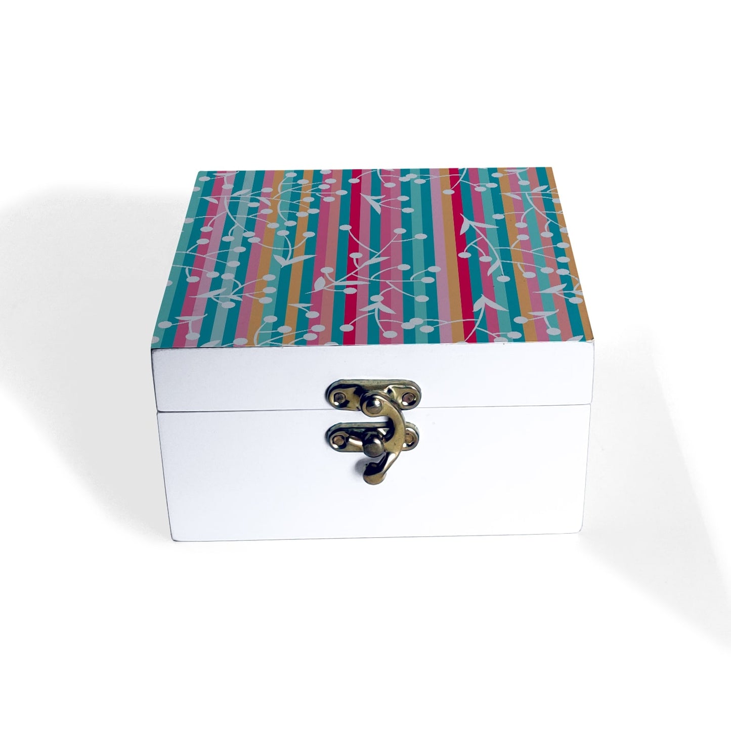 Flr Stripes Gift Box-S