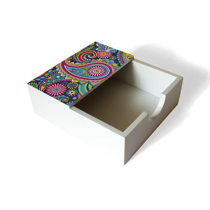 Blue Paisley Notepad Holder