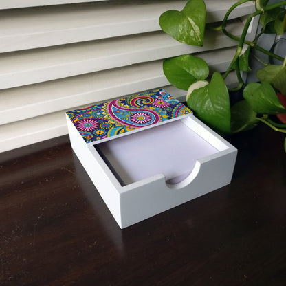 Blue Paisley Notepad Holder