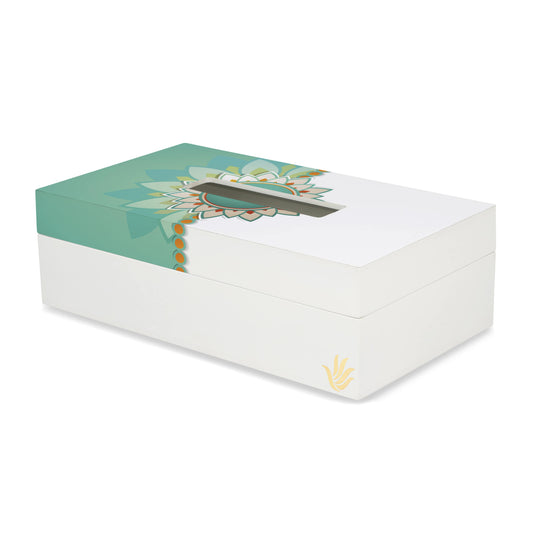 Rakhee Mint Tissue Box 9" x 5" x 2.75" Ht. - Main Image