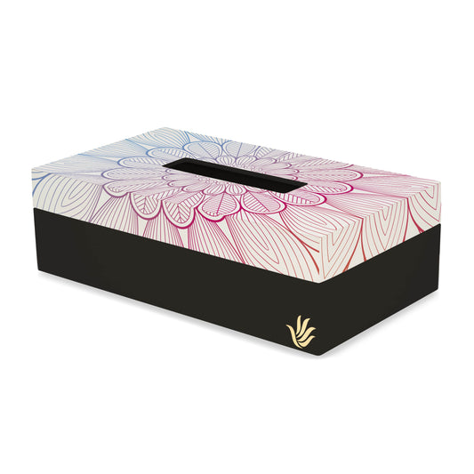 Boho Center Tissue Box 9" x 5" x 2.75" Ht. - Main Image