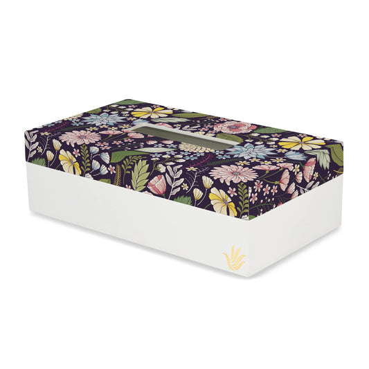 Floral Daisy Tissue Box 9" x 5" x 2.75" Ht. - Main Image
