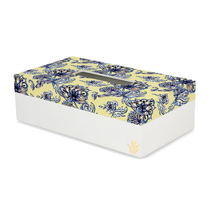 Batik Blue Tissue Box 9" x 5" x 2.75" Ht. - Main Image