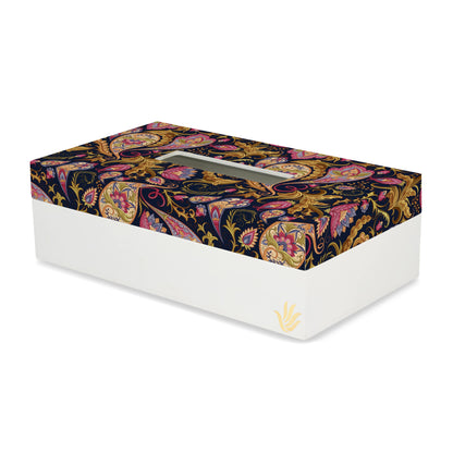 Sameera Navy Tissue Box 9" x 5" x 2.75" Ht. - Main Image