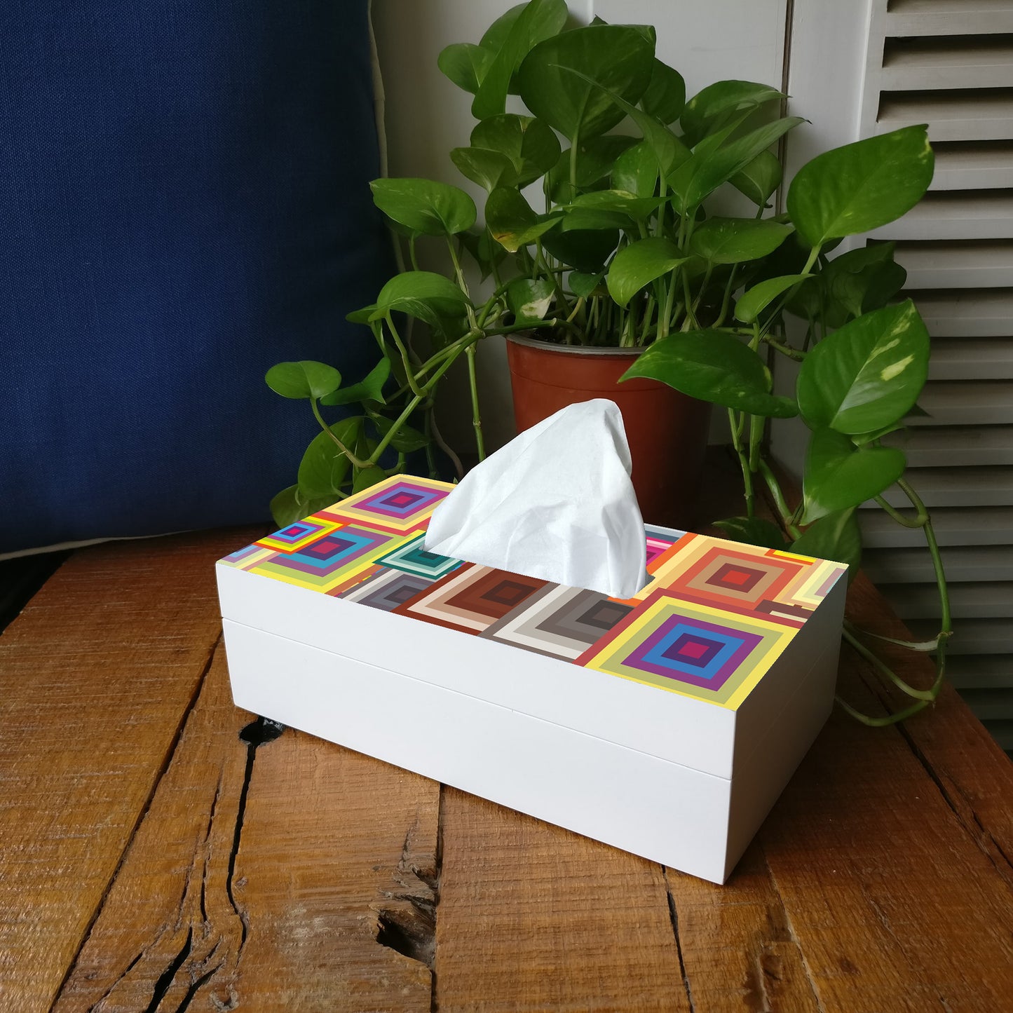 ColorfulSq Tissue Box