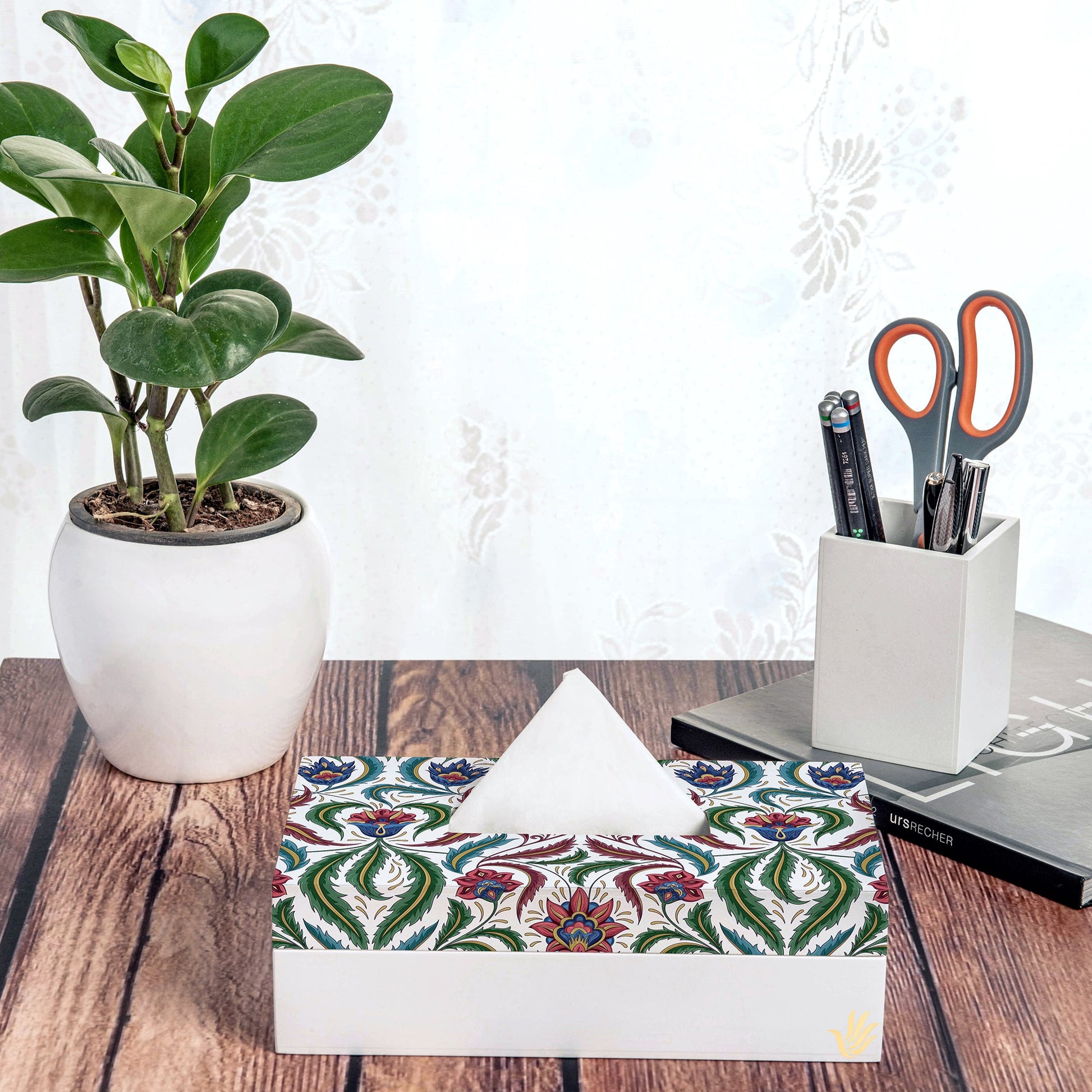 Liena Multi Tissue Box 9" x 5" x 2.75" Ht. - Lifestyle Image