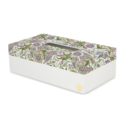 Sameera White Tissue Box 9" x 5" x 2.75" Ht. - Main Image