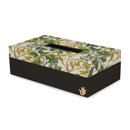 Vintage Floral Tissue Box 9" x 5" x 2.75" Ht. - Main Image