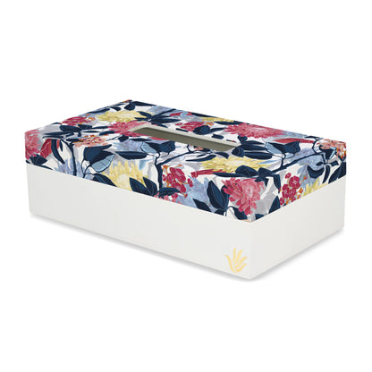 Mia Floral Tissue Box 9" x 5" x 2.75" Ht. - Main Image