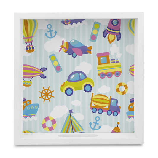 Transport Toys Square Tray for Children 9" x 9" - Main Image