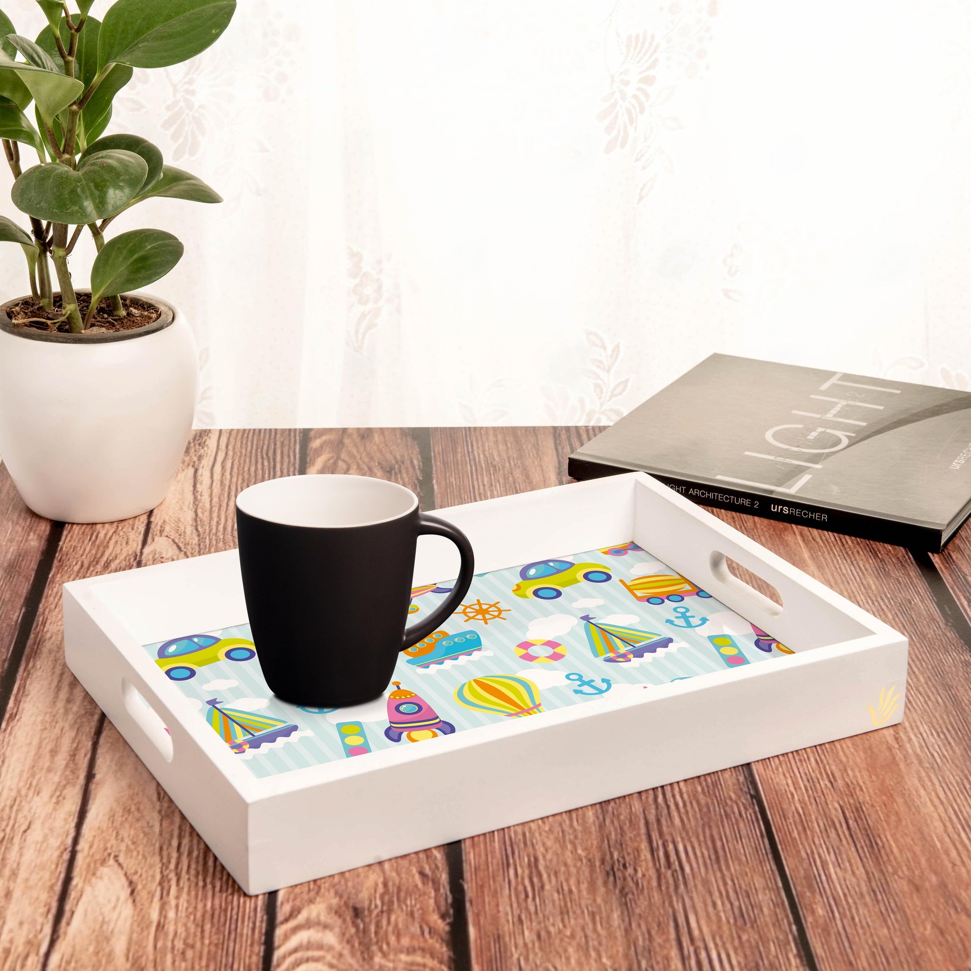 Transport Toys Rectangular Tray for Children 10" x 14" - Lifestyle Image