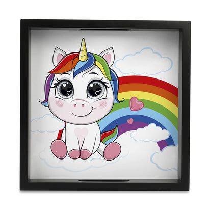 Unicorn Square Tray for Children 9" x 9" - Main Image