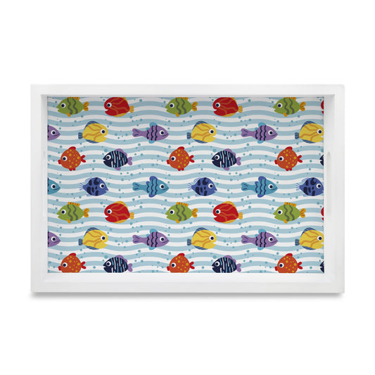 Fish Rectangular Tray for Children 8" x 12" - Main Image