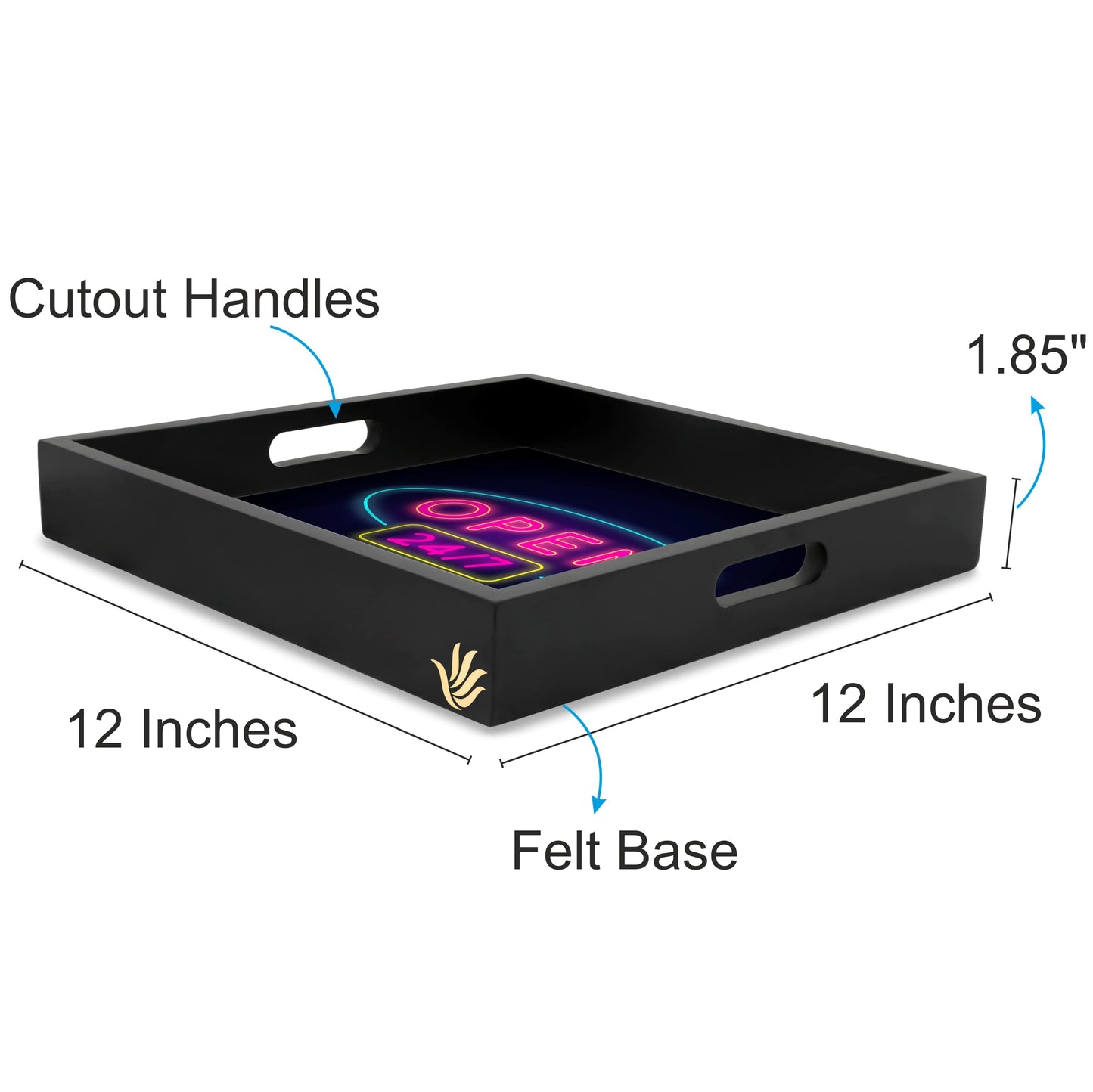 Neon Open 247 Sq Tray