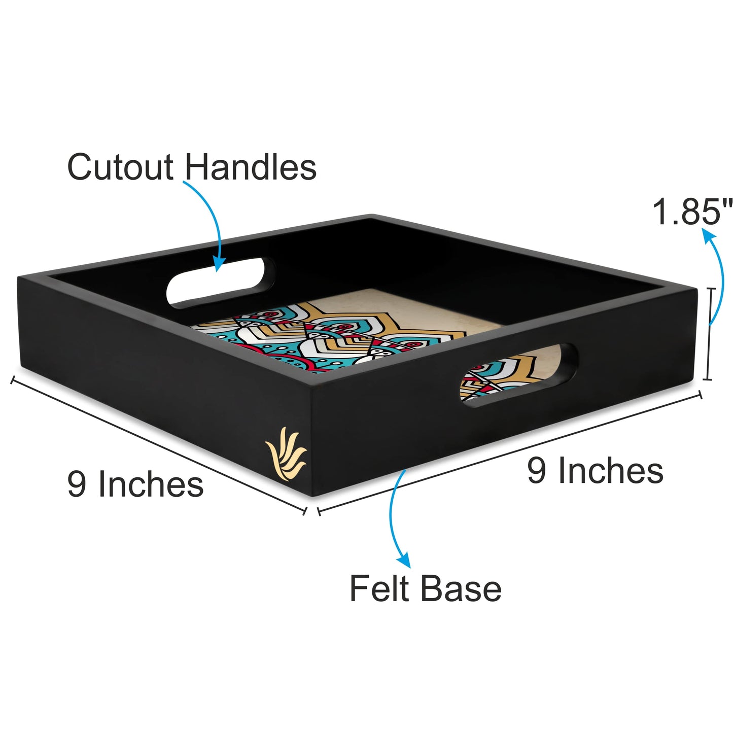 MandalVntg2 Sq Tray