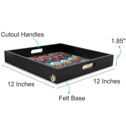 MandalVntg2 Sq Tray
