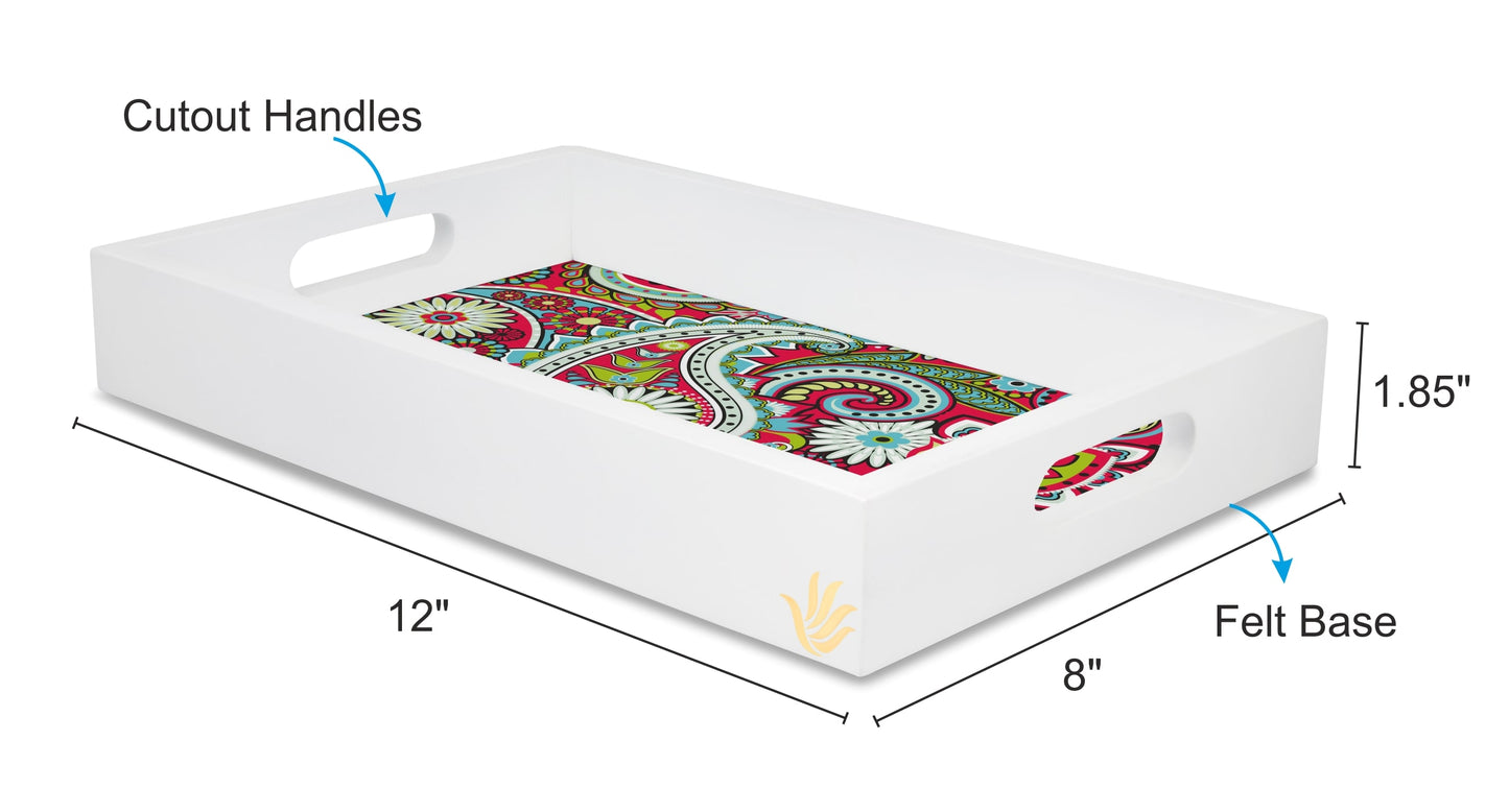 Pink Paisley Rc Tray