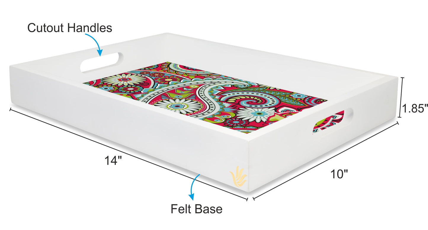 Pink Paisley Rc Tray